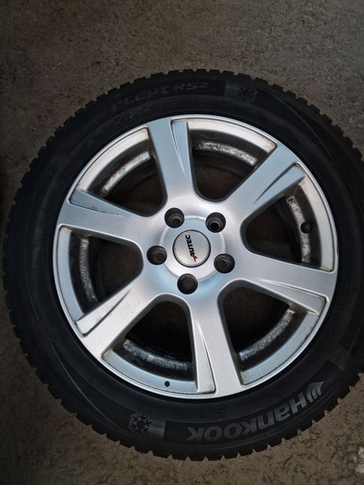 5x112 16 цола джанти Autec VW/Audi/Skoda/Seat със зимни гуми 205/55R16