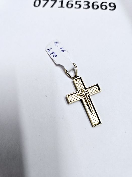 Vand cruce din aur 14 k 2.8 g cod 335