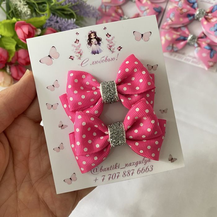 Бантики для девочек с раскраской, подарки