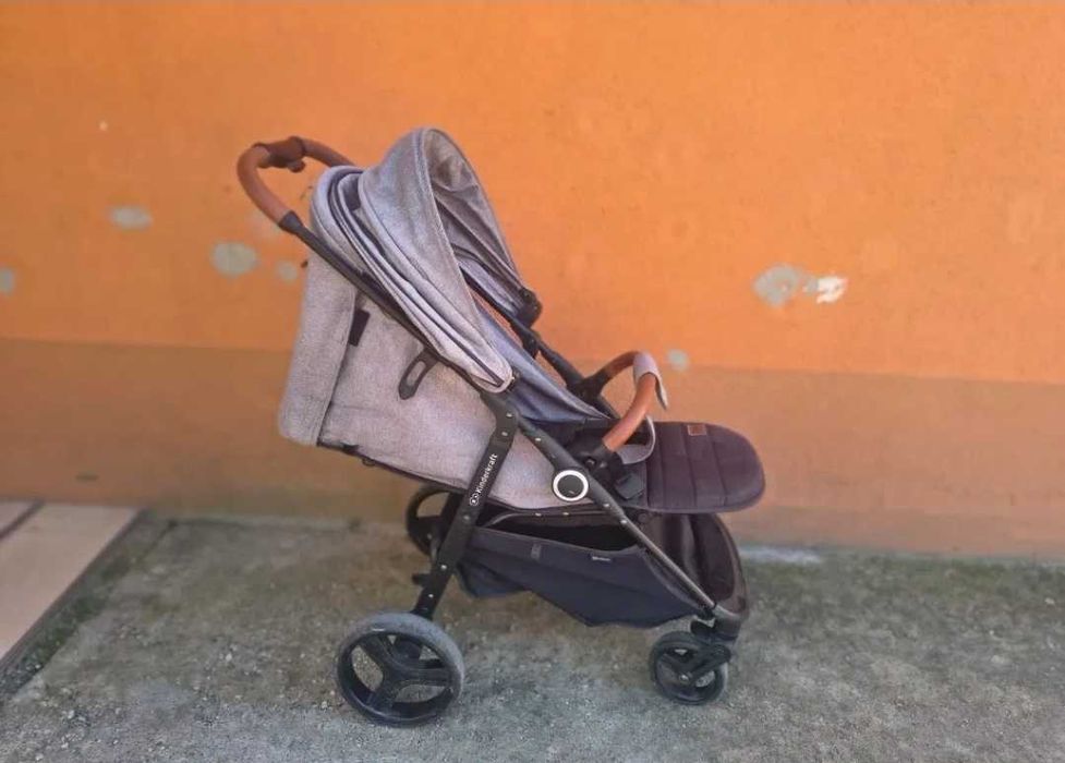 Carucior sport Kinderkraft Grande Plus, 0-22kg, ultra compact, gri