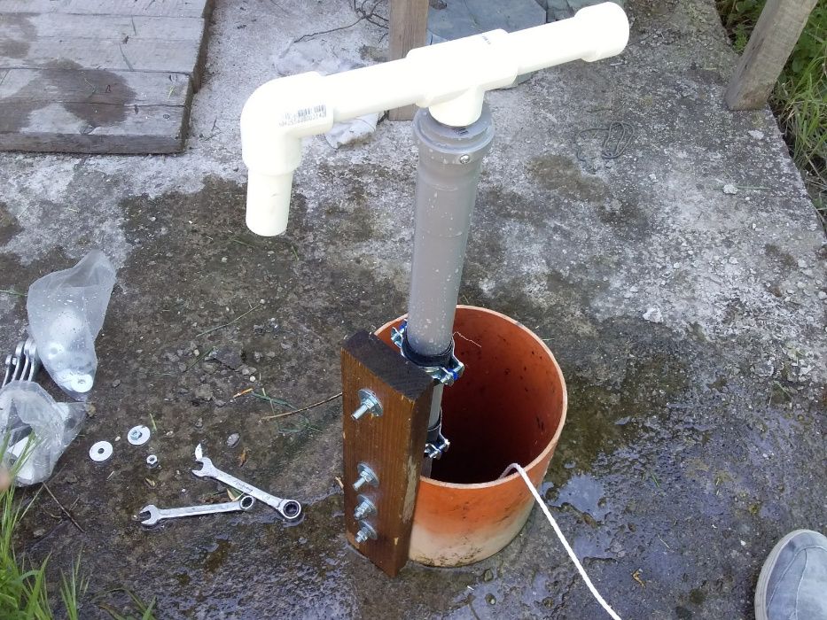 Pompa manuala apa fantana gradina din pvc