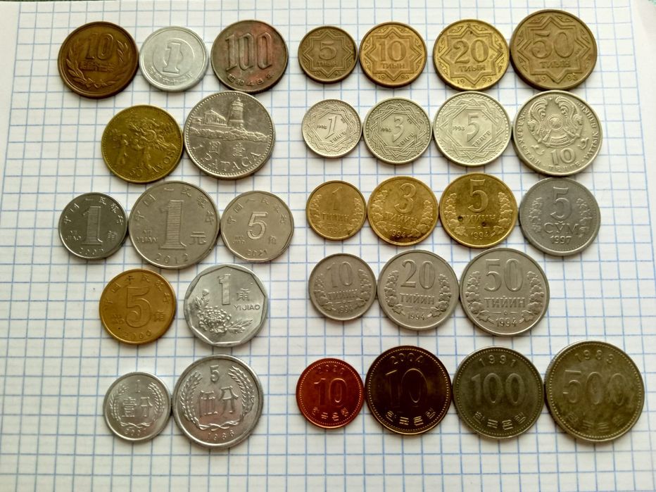 Монеты разных стран по наборам