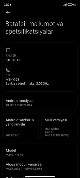 Redmi note 10 c kor dak yoq