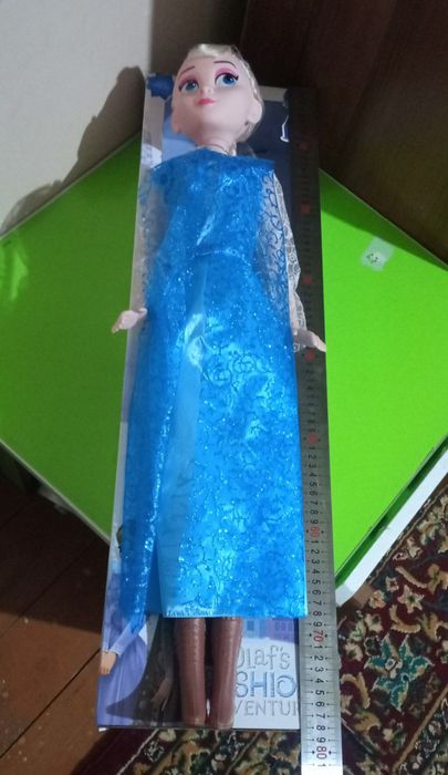 Кукла Барби принцесса Эльза Kukla Barbi Qoʻgʻirchoq Oʻyinchoq 80 sm