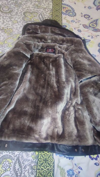 Кожаные зимние куртки