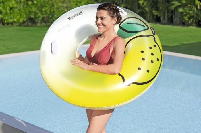 Надуваем пояс Bestway Fresh Squeezed Lemon, 114 см, PVC, жълт, за деца