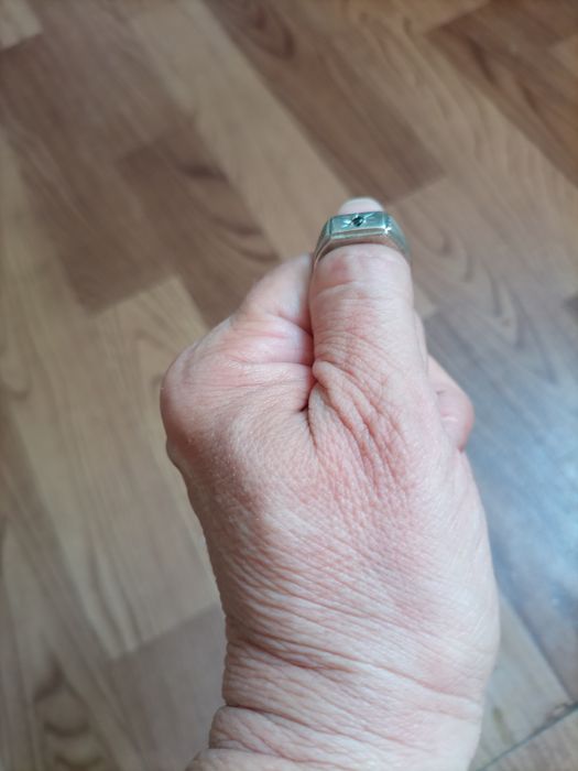 Кольцо, серебро.