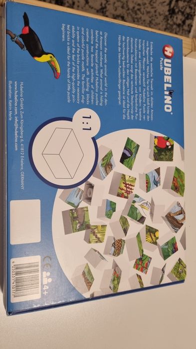 Puzzle hubelino din cuburi 35 piese