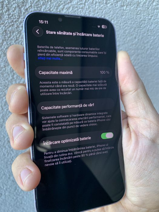 iPhone 14 5G 128 Purple Limited Edition Mov ca Nou Sanatate Baterie 100% Raritate