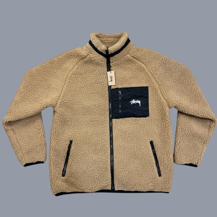 Stussy sherpa fleece jacket шерпа яке