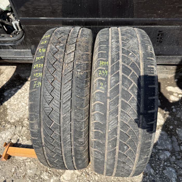 2 броя зимни гуми Atlas 215/65 R16 Dot 0421 ном 734