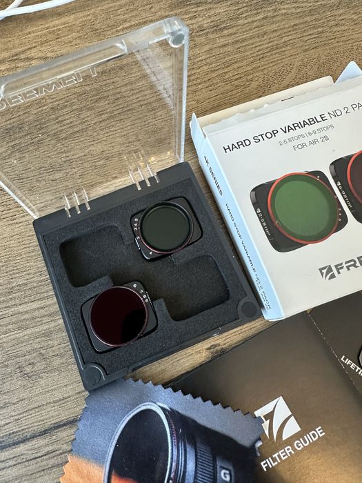Set filtre variabile ND 2-5 6-9stops DJI Mavic air 2s NOI. Super calitate, pret 150lei.