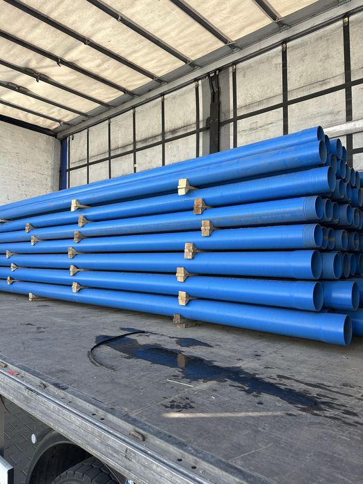 Teava/filtru pvc d125, d140, d160 pentru forat puțuri