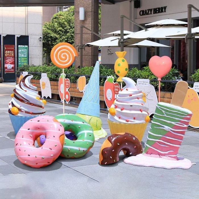 Декоратив обьёмли фигуралар йенгил мустахкам пластик материалдан