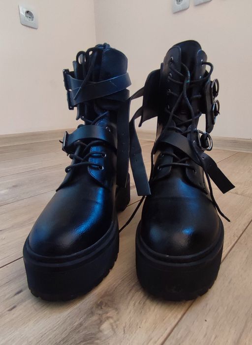 Дамски боти Even&Odd – черни, платформа