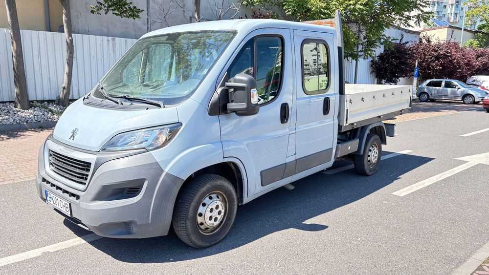 Peugeot boxer Doka 7 loc Boxer 7 locuri + platforma deschisa, Doka, unic proprietar Ro, istoric