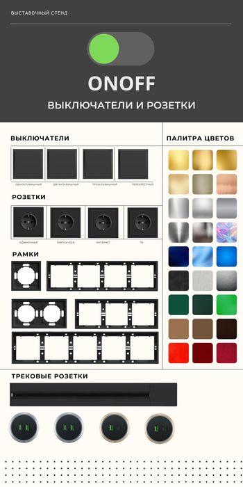 Розетки и выключатели в любом цвете • Дизайнерская покраска