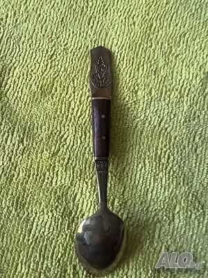 Комплект бронзови 6 чаени лъжички Demitasse тайландски с Буда