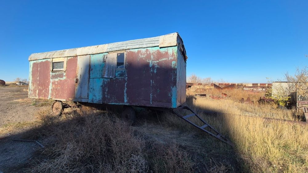 Вагон полевой. На ходу