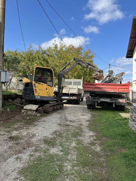 Услуги с мини багер и бобкат