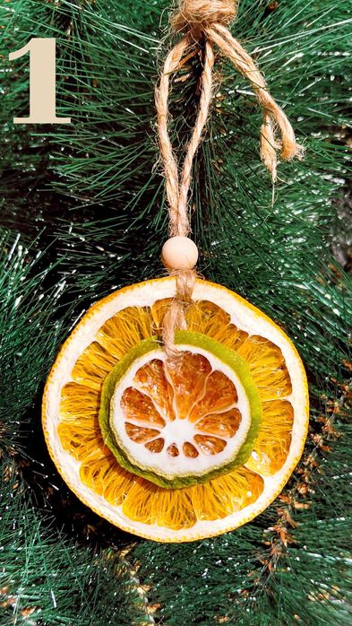 Декорация от сушени портокали