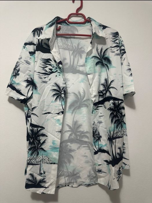 Vand camasa cu palmieri, stil tropical, marimea M