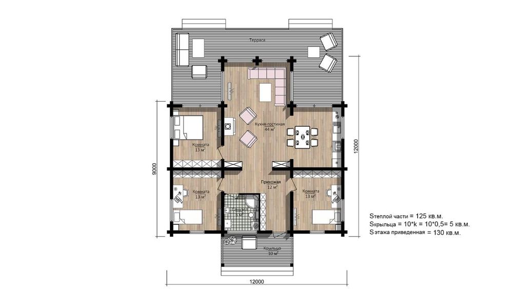 Продам сруб дома