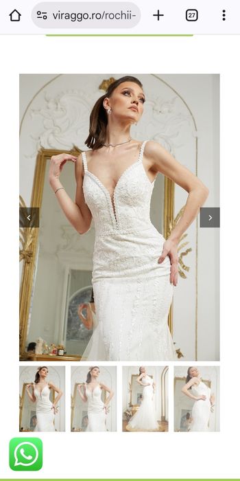 Rochie Virrago sirenă făcută la comandă