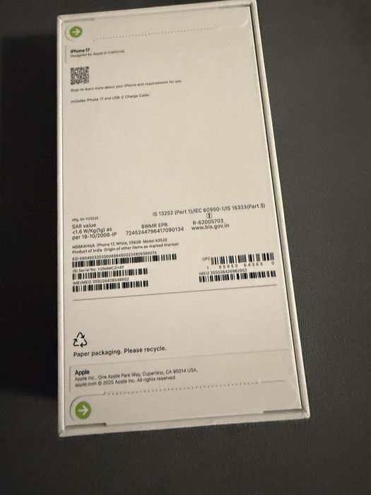 Iphone 17 256gb White 2Г гаранция