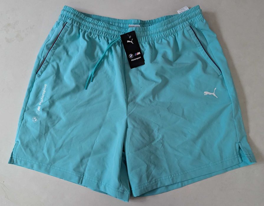 Puma BMW Woven мъжки зелени шорти от Сащ