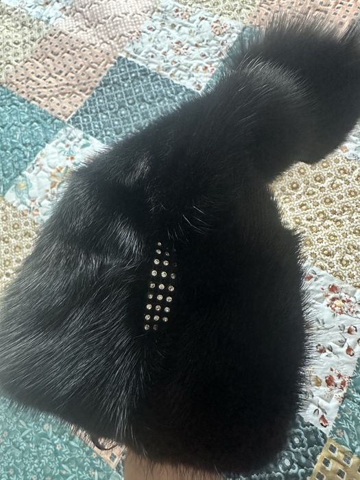 Норковая шапка модная