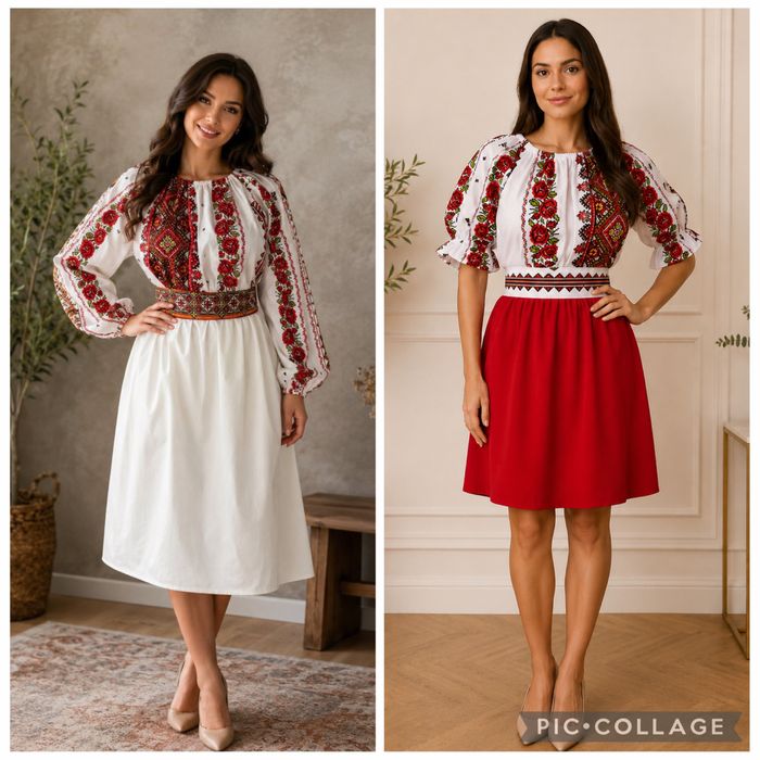 Дамска рокля с народни мотиви-официална.    Народна носия .