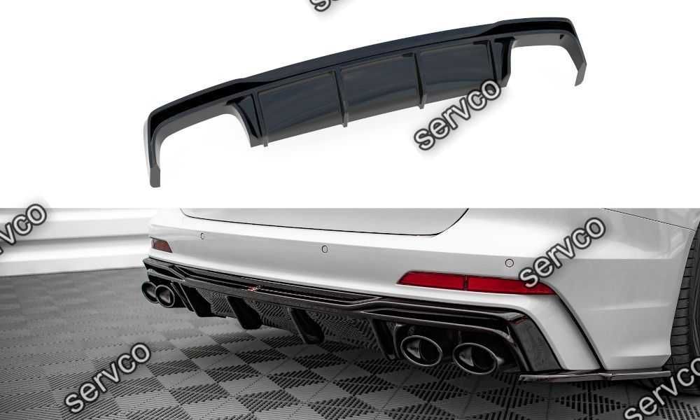 Prelungire difuzor bara spate Audi A6 C8 SLINE S6 C8 2018- v9 Maxton