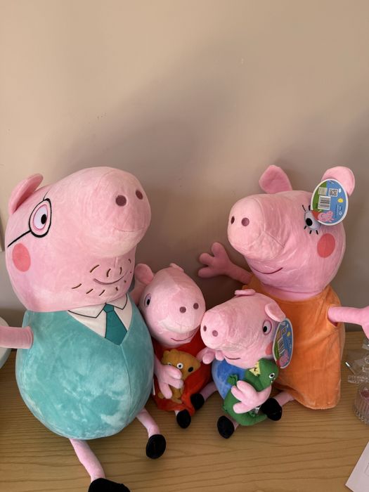 Peppa Pig плюшен комплект цялото семейтво перфектен подарък