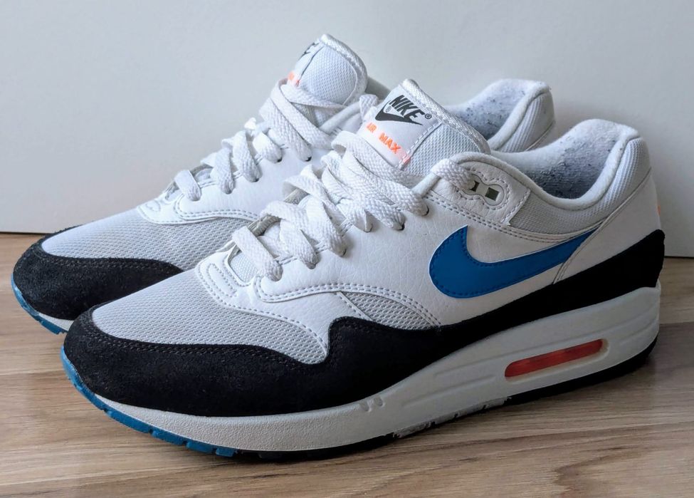 Nike Air Max 1 White Blue Orange