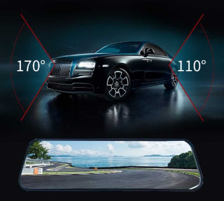 Видеорегистратор D12A в огледало за обратно виждане!