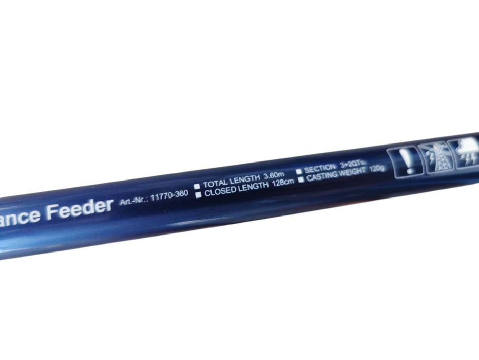 Фидер комплект Daiwa. Въдица 3.60м 120гр акция , макара и корда