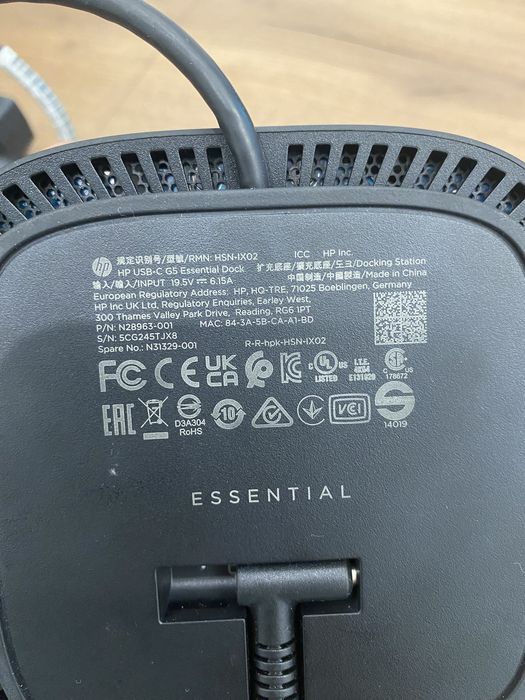 Продам док-станцию HP USB-C G5 Essential Dock