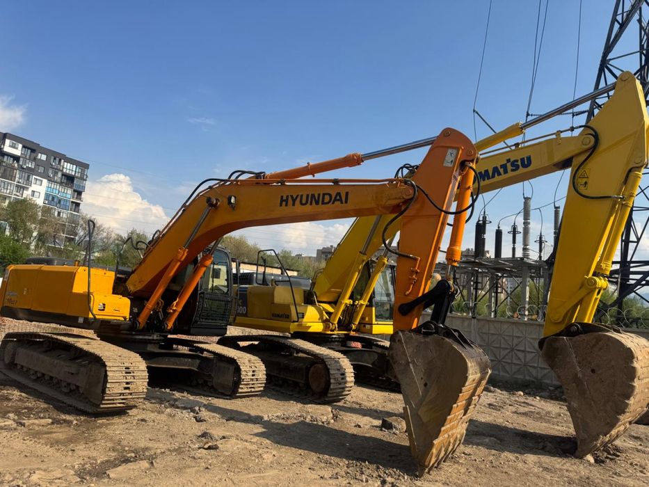 Аренда экскаватора (гидромолот/ковш)