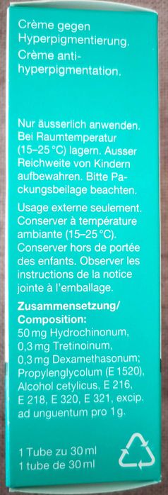 Tretin Pete Cicatrici Pigmanorm Hidrochinona 30 Gr.Retinol