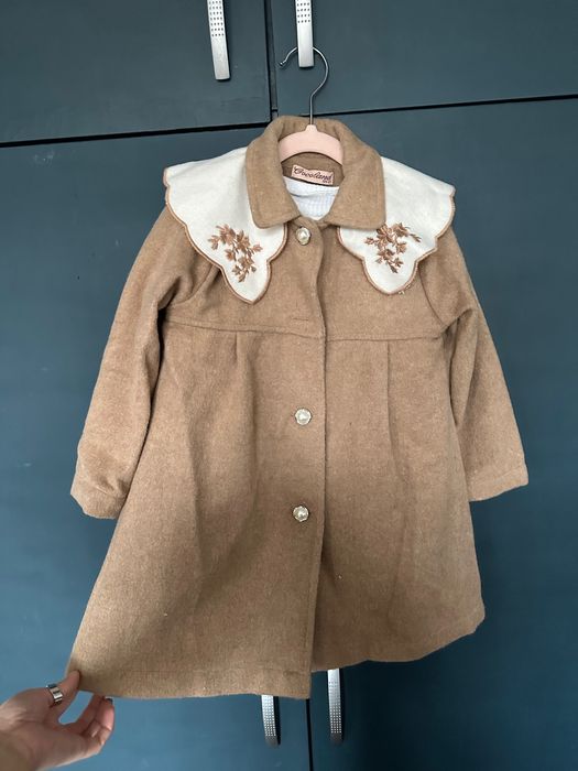 Детско есенно /пролетно палтенце +рокличка 104см