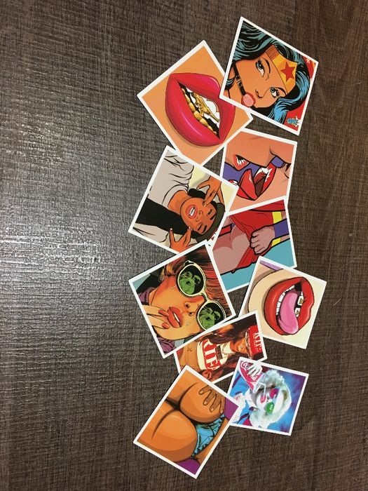 47 стикера "Секси момичета" Скейт Байк Лаптоп Телефон Stikeri