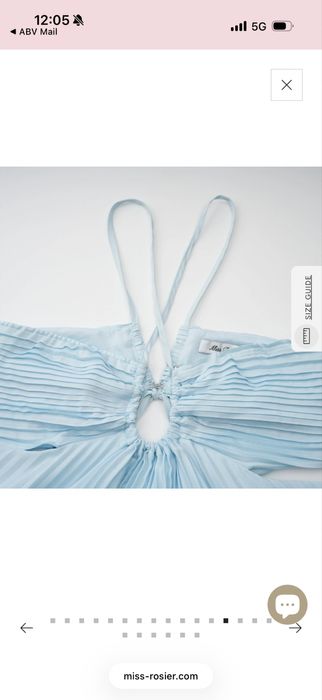 Maxi рокля бебешко син цвят Andreà Miss Rosier