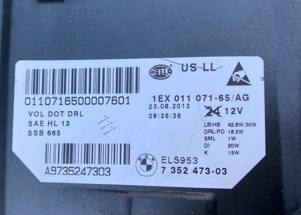 Фар far ляв фарове BMW Adaptive LED за Бмв 5ГТ Ф07 Bmw 5GT F07 LCI,нов