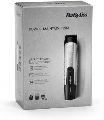Нов BaByliss Комплект за Мъже, Тример за Брада и Нос, Водоустойчив