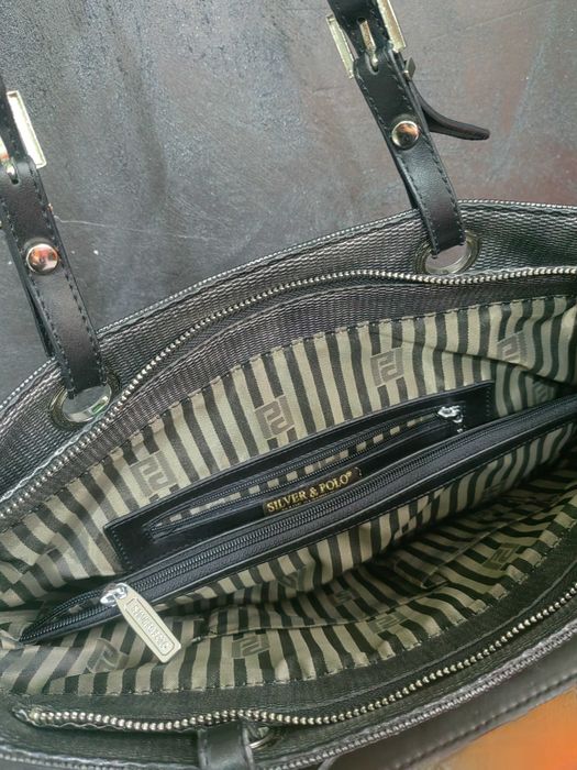 Дамска кожена чанта "SILVER & POLO"