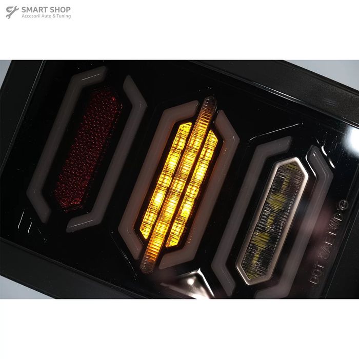 Stopuri Full LED compatibil cu JEEP Wrangler JK (2007-2017) Fumuriu
