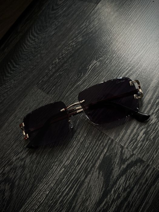Cartier Santos Rimless Луксозни мъжки слънчеви очила
