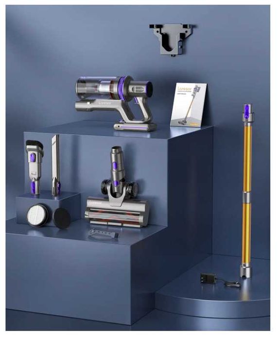 Aspirator vertical Laresar Elite 3, 450W, 1.5L, 2.2kg, cu filtru HEPA