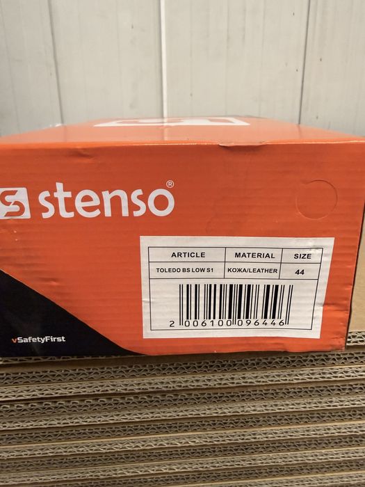 Кожени работни обувки с твърдо бомбе Стенсо Stenso